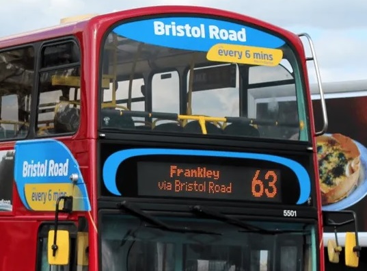 Bristol road bus - "one every six minutes"