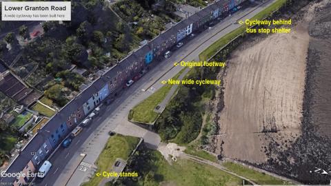 New Cycling Infrastructure along Lower Granton Road