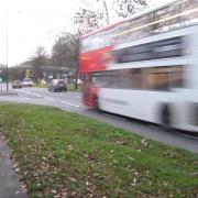 Bus using Bristol Road cycle lane