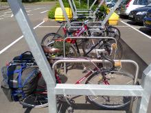 The weekly shop by bike