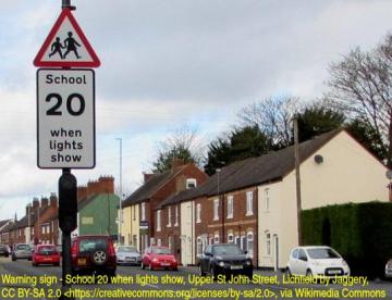 School zone 20mph variable limit sign School zone 20mph variable limit sign